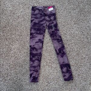 New Flirtitude Active Purple Tie-Dye Leggings